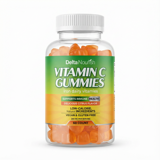 Delta Nourish Vitamin C Gummies – Daily Wellness & Antioxidant Support
