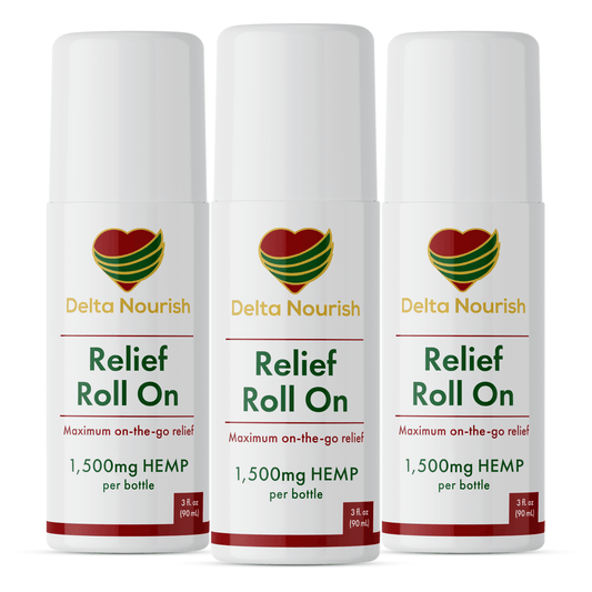 Delta Nourish Pain Relief Roll-On 3 pack - deltanourish.com