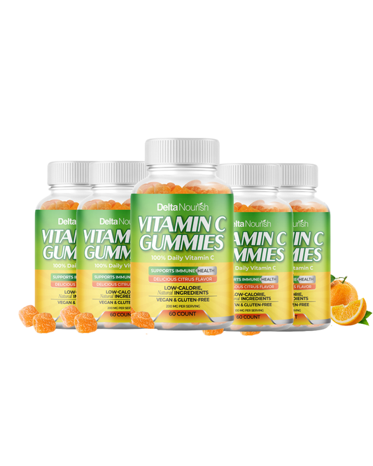 Delta Nourish Vitamin C Gummies – Immune Support – Vitamin C – Non-GMO & Delicious