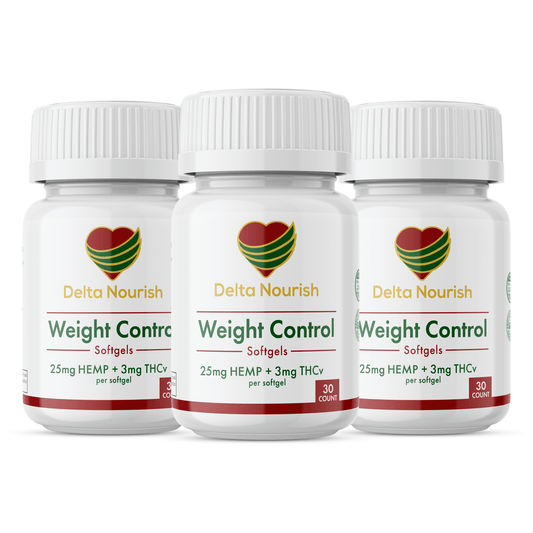 Delta Nourish Weight Control Supplement - Natural Support for Metabolism and Appetite Management, 30 Vegan Capsules