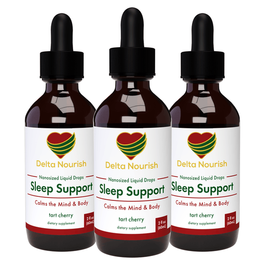 Sleep Support Drops - with Liquid Melatonin, Vitamins B2 B6, 5HTP, L-Theanine & GABA 3 Pack