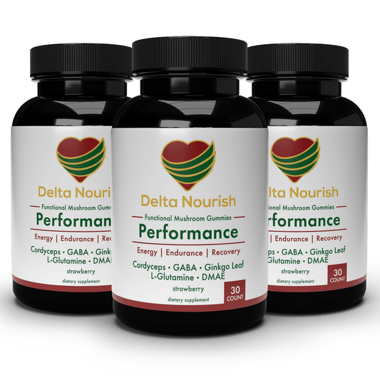 Natural Energy Gummies | Strawberry Flavor 3 Pack