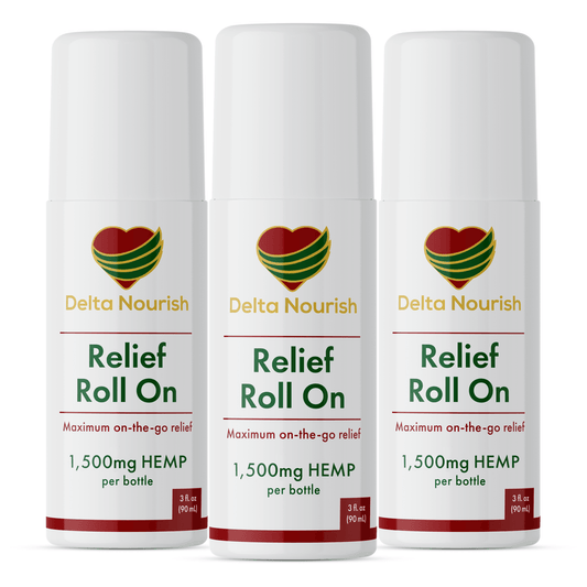 Delta Nourish Pain Relief Roll-On 3 pack