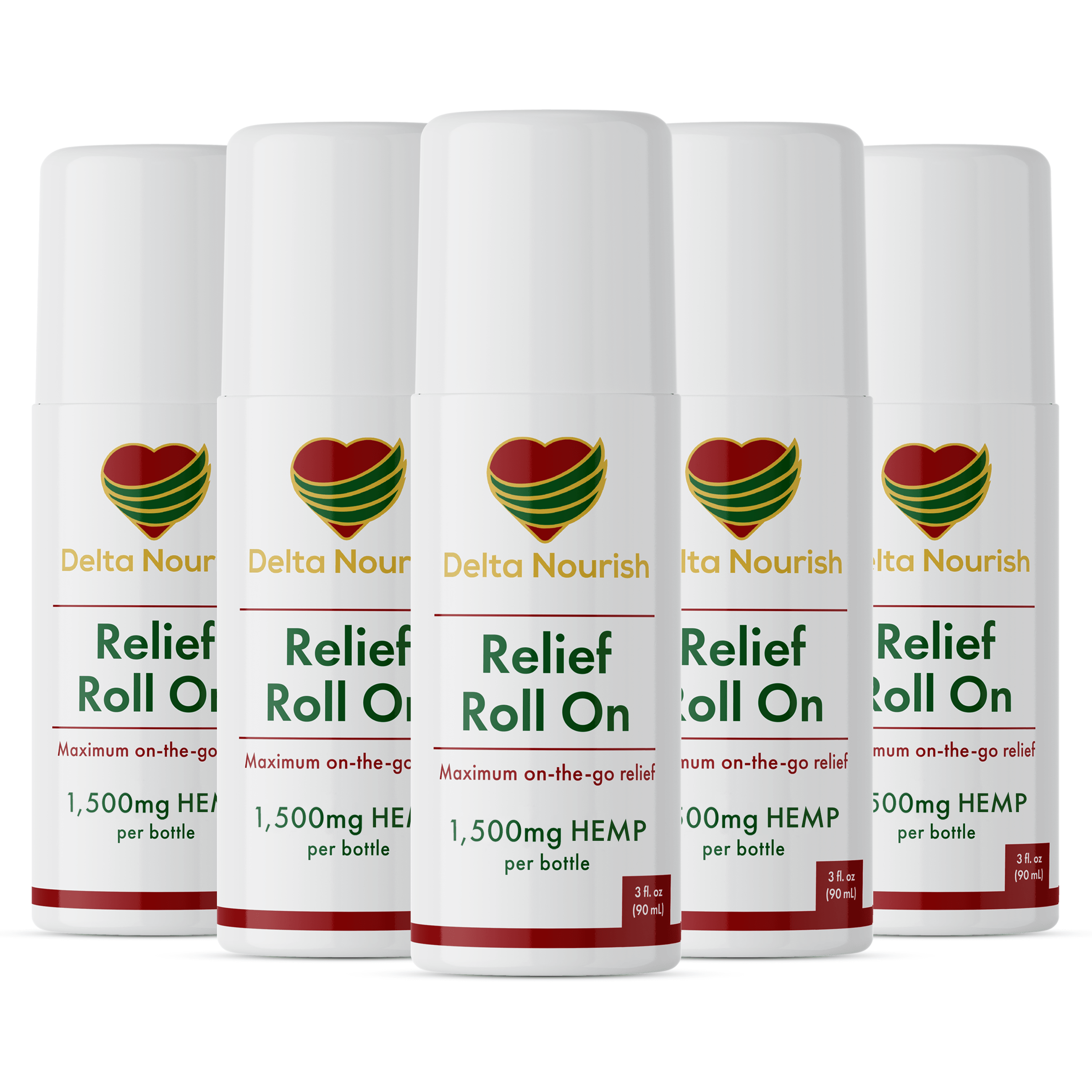 Delta Nourish Pain Relief Roll-On 5 pack