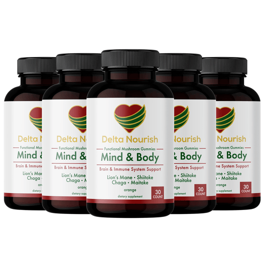 Mushroom Complex Blend Supplement for Immune Support & Overall Wellness 5 Pack