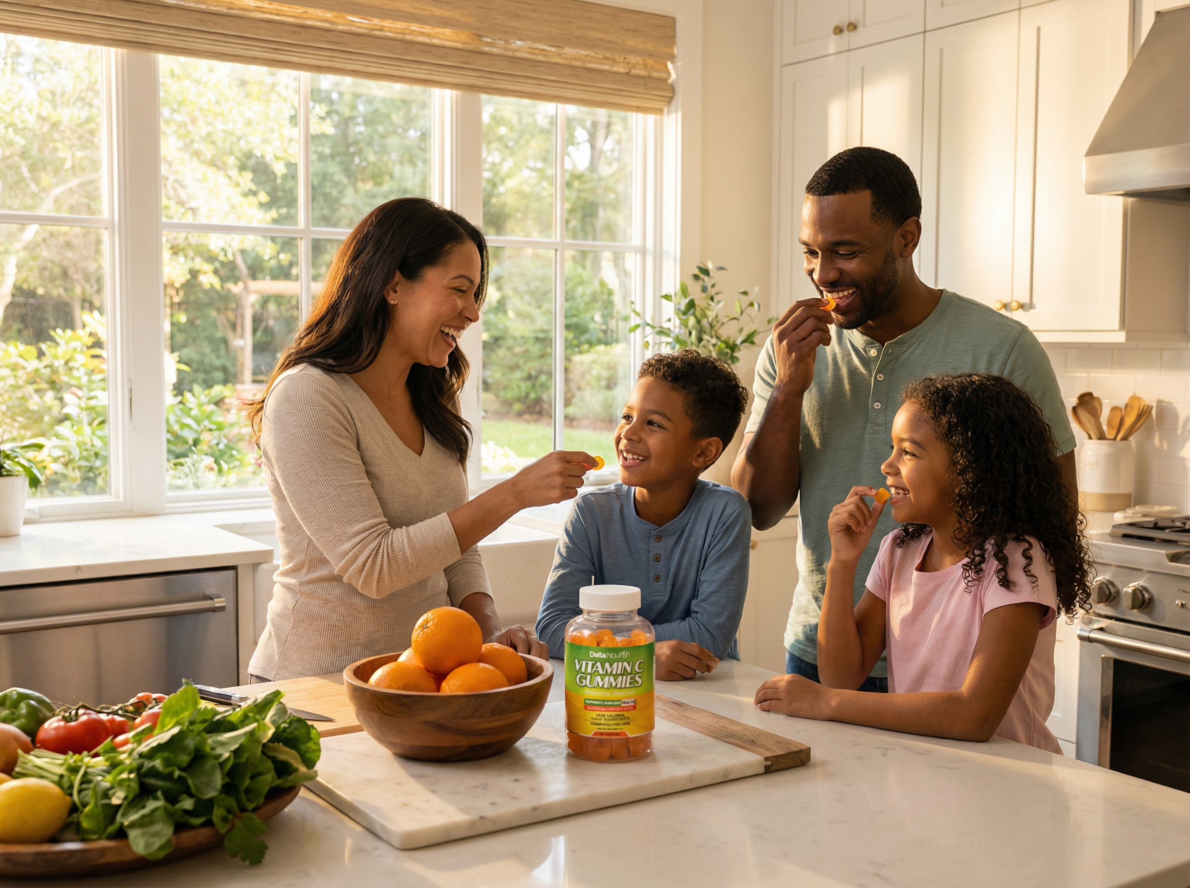 Mind & Body Mushroom Gummies with Shiitake, Chaga, and Maitake from Delta Nourish.