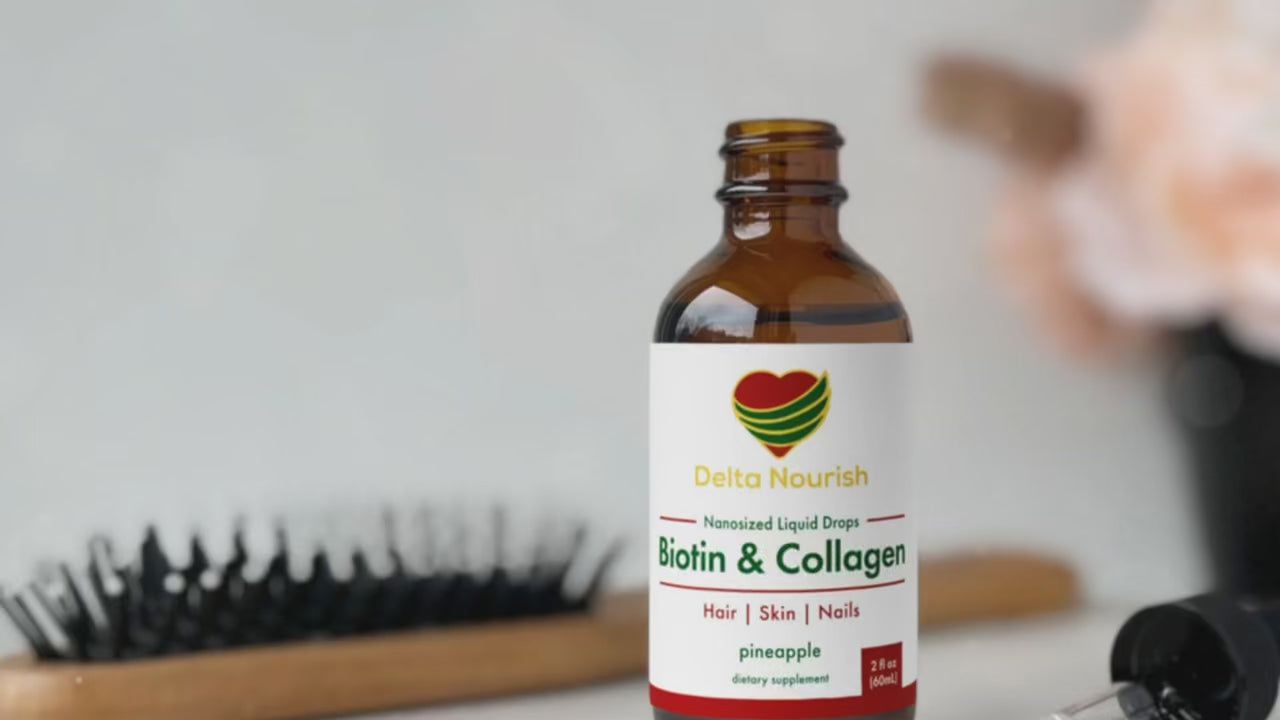 Biotin and Collagen Drops for Hair, Skin, and Nails